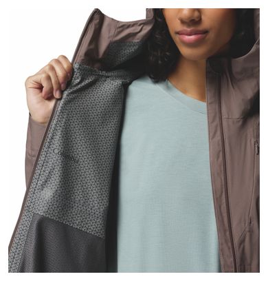 Giacca impermeabile Columbia Trailborne 2.5L grigia da donna