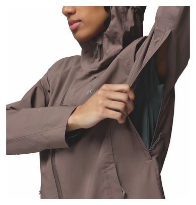Giacca impermeabile Columbia Trailborne 2.5L grigia da donna