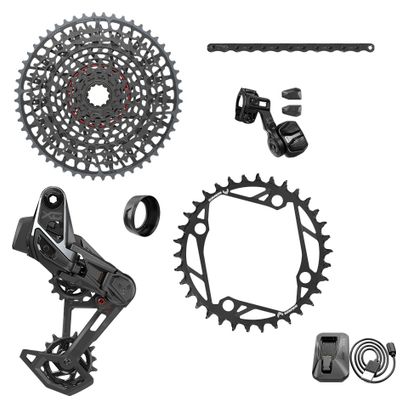 Sram X0 T-Type Eagle AXS E-MTB BCD104 36 Teeth 12V Black (Without Cranks and Case)