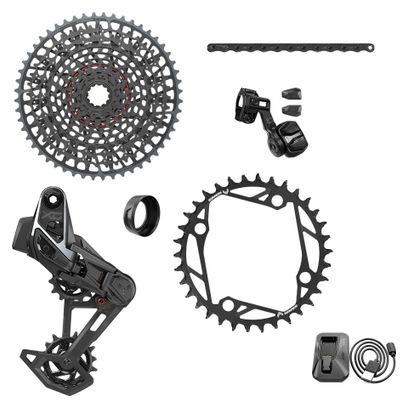 Sram X0 T-Type Eagle AXS E-MTB BCD104 36 Dientes 12V Negro (Sin bielas ni cárter)