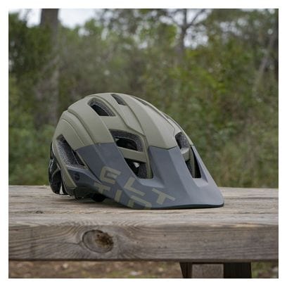 Casque Vélo VTT Hey! Vert Olive Mat et Noir