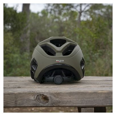 Casque Vélo VTT Hey! Vert Olive Mat et Noir