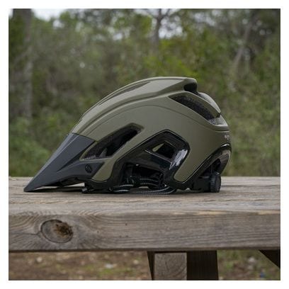 Casque Vélo VTT Hey! Vert Olive Mat et Noir