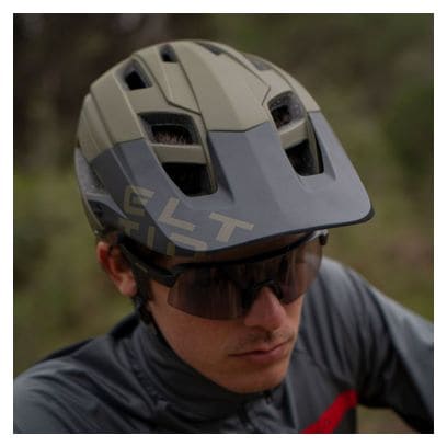 Casque Vélo VTT Hey! Vert Olive Mat et Noir