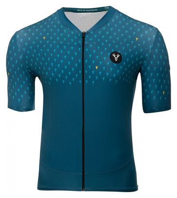LeBram Chaussy Blue Pelforth Short Sleeve Jersey Tailored Fit