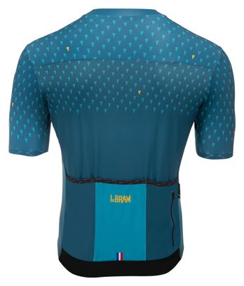 LeBram Chaussy Blue Pelforth Short Sleeve Jersey Tailored Fit