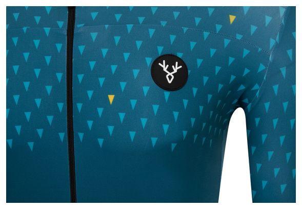 LeBram Chaussy Blue Pelforth Short Sleeve Jersey Tailored Fit