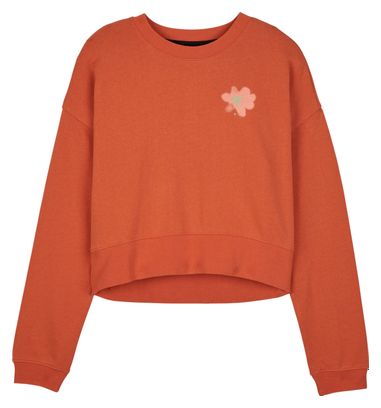 Fox Byrd Fleece Crew Sweatshirt Women Orange