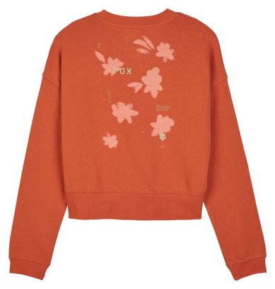 Sweat Fox Byrd Fleece Crew Femme Orange