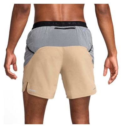 Heren Nike Trail Second Sunrise 7in Khaki Short