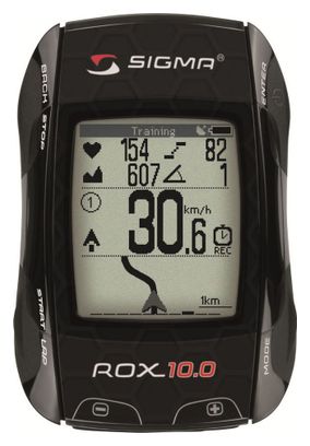 SIGMA COMPTEUR ROX 10.0 Kit complet GPS Noir