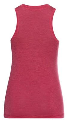 Camiseta sin mangas Odlo Merino 130 de mujer rosa