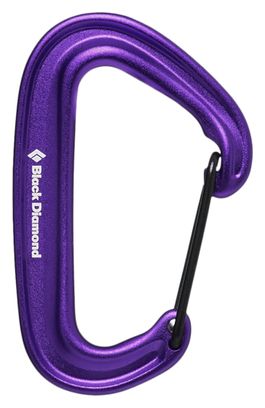 Mosquetón Black Diamond Miniwire morado