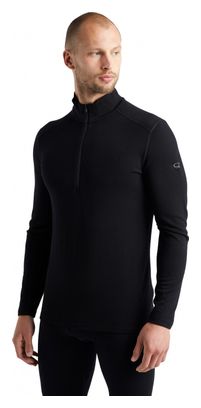 Icebreaker 260 Tech Half Zip Long Sleeve Jersey Zwart