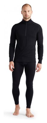 Icebreaker 260 Tech Half Zip Long Sleeve Jersey Zwart