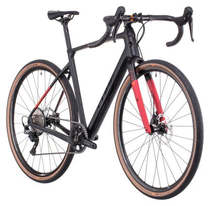 Cube Nuroad C:62 Pro Bicicleta de Gravel Shimano GRX 11S 700 mm Carbono Gris Rojo 2022