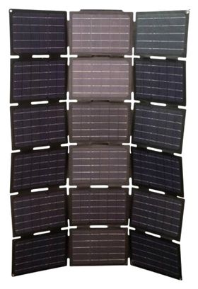 Chargeur - panneau solaire pliable 150w - 42v pour batterie connectique leader fox et smartphone - pc en usb (vendu a l unite dans un sac de transport)