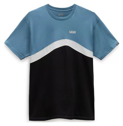 T-Shirt Manches Courtes Vans Sidestripe Block Noir / Bleu