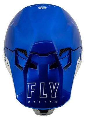 Fly Racing Fly Formula CC Centrum Fullface Helm Metallic Blauw / Licht Grijs
