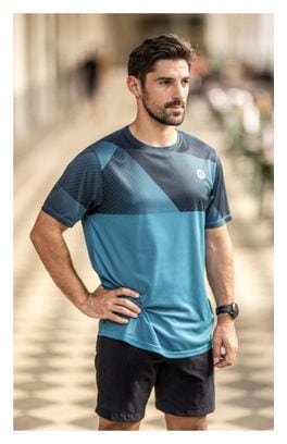 T-Shirt De Sport Manches Courtes Rogelli Rush - Homme - Bleu