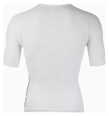 Unisex Kurzarm Unterhemd Der Kragen Pro Mesh Weiß