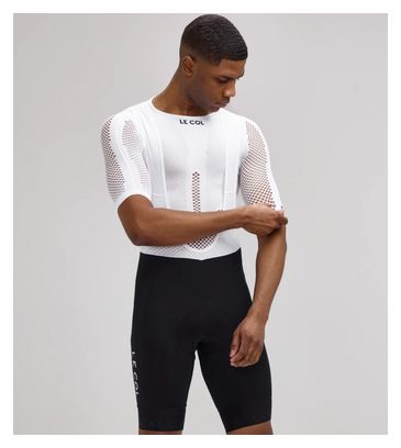 Unisex Kurzarm Unterhemd Der Kragen Pro Mesh Weiß