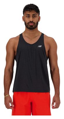 Camiseta de tirantes para hombre New Balance Athletics Negra