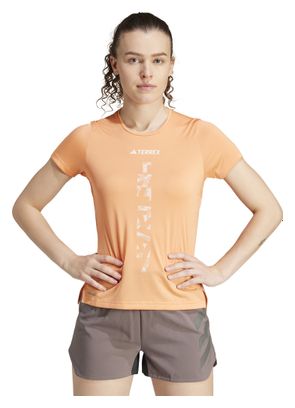 H24 adidas Terrex Agravic Coral Jersey met korte mouwen voor dames