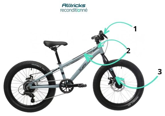 VTT Enfant Scamp TallFox Microshift 8V 20'' Bleu - Produit Reconditionné 