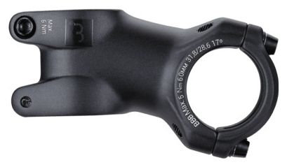 Potence BBB DownForce 17° 31.8mm Noir