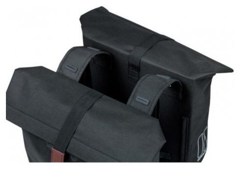 Basil City Double Bag 28-32L Black