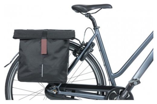 Basil City Double Bag 28-32L Black