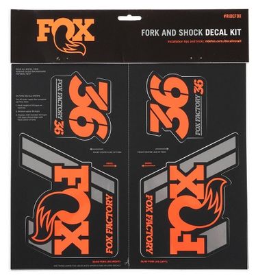Kit Stickers Fox Racing Shox Heritage Orange
