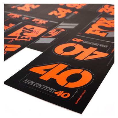 Kit Stickers Fox Racing Shox Heritage Orange