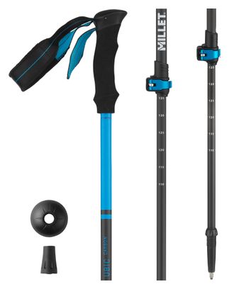 Millet Ubic Carbon blauwe wandelstokken