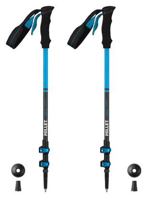Millet Ubic Carbon blauwe wandelstokken
