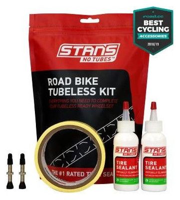 Stan's NoTubes - Tubeless Kit  Road  Fond de jante 21mm  Valves 55mm