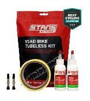 Stan's NoTubes - Tubeless Kit  Road  Fond de jante 21mm  Valves 55mm