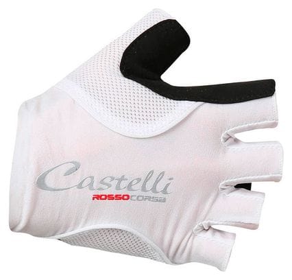 Castelli Rosso Corsa Pave Women's Gloves White Black