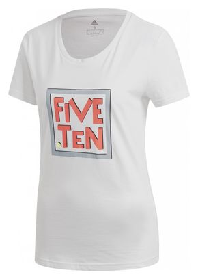 T-shirt Femme adidas Five Ten GFX Tee Blanc