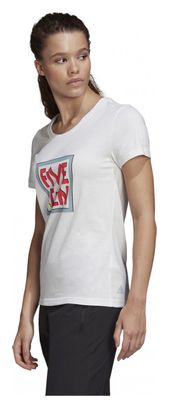 T-Shirt adidas Five Ten Donna Gfx Bianco