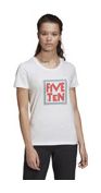 T-shirt Femme adidas Five Ten GFX Tee Blanc