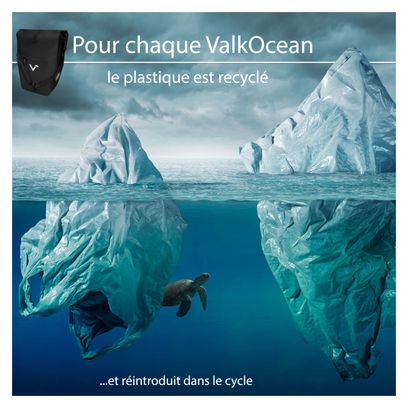 ValkOcean - Sacoche de porte-bagages en plastique recyclé