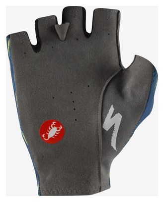 Korte handschoenen Castelli Competizione Soudal Quickstep Blauw