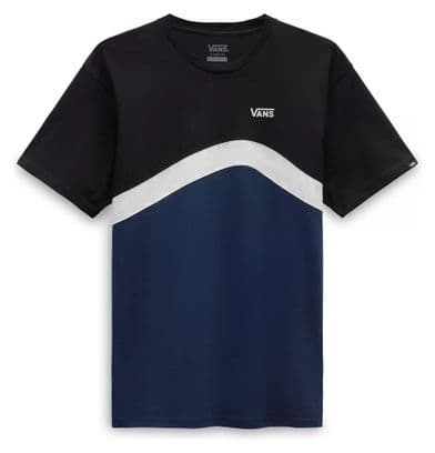 T-shirt Manches Courtes Vans Zijstreep Bleu / Noir S