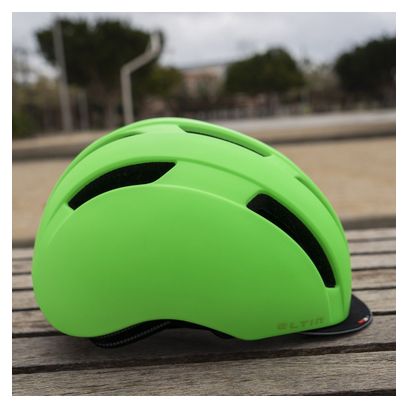 Casque Vélo Ville Eltin Bliss Vert Fluo Mat