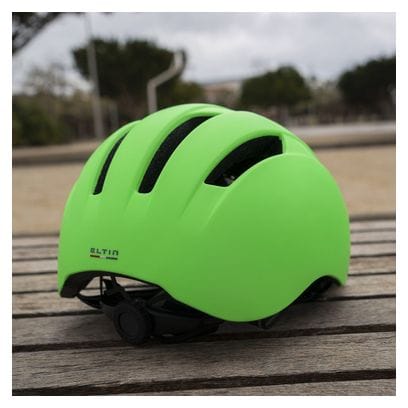 Casque Vélo Ville Eltin Bliss Vert Fluo Mat