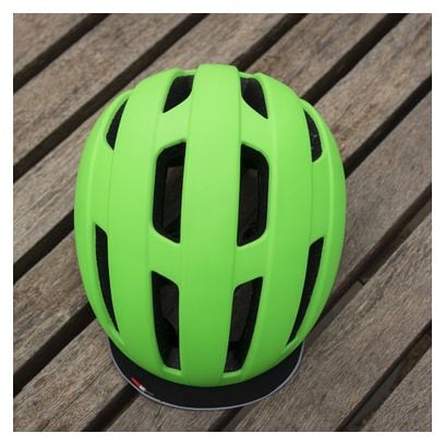 Casque Vélo Ville Eltin Bliss Vert Fluo Mat