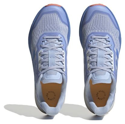 Womens adidas Terrex Agravic Flow 2 Coral Blue Trail Running Schuh