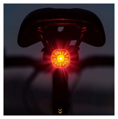 Feu arrière rouge avec capteur - Feu LED pour vélo - rechargeable par USB